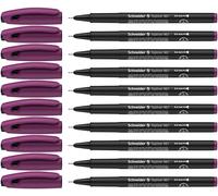 Schneider P196708x10 10 Fineliner, 0.4 mm