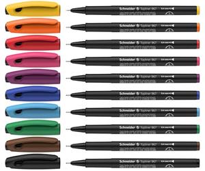 Schneider P196790 Astuccio 10 Fineliner, 0.4 mm