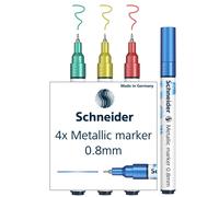 Schneider Paint-It 010 Metallic Marker 0.8mm Set 2-4 Assorted Colours 1 count (P