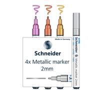 Schneider Paint-It 011 Metallic Marker 2mm Set 1-4 Assorted Colours