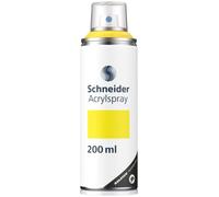 Schneider Paint-It 030 Supreme DIY Acrilico Vernice Spray 200 ml, Giallo Opaco