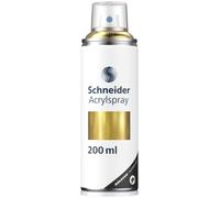 Schneider Paint-It 030 Supreme DIY Acrilico Vernice Spray 200 ml, Oro Metallizzato