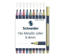 Schneider Paint-It 050 - Penna a sfera metallica, 0,4 mm, confezione da 10 pezzi