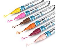 Schneider Paint-It 310 - Set di pennarelli acrilici 3 (punta tonda da 2 mm, altamente coprente, per quasi tutte le superfici, 6 pezzi