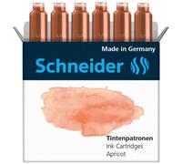 Schneider Pastel Ink Cartridge Standard Cartridges for Fountain Pen Apricot Pack