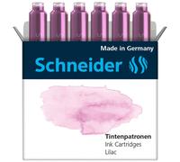 Schneider Pastel Ink Cartridge Standard Cartridges for Fountain Pens Pack of 6 P