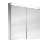 Schneider PATA LED Armoire de toilette, 2 portes 35/35cm, 695x120x756mm, éclairage supérieur variable, 161.070.01.0201, 161.070.01.0201, Versione: CH standard/corpus bianco/3000K