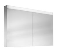 Schneider PATA LED Armoire de toilette, 2 portes 50/50cm, 995x120x756mm, éclairage supérieur variable, 161.100.02.0201, 161.100.02.0201, Versione: Standard UE/corpo bianco/3000K