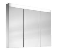 Schneider PATA LED Armoire de toilette, 3 portes 30/40/30cm, 995x120x756mm, éclairage supérieur variable, 161.101.01.0201, 161.101.01.0201, Versione: CH standard/corpus bianco/3000K