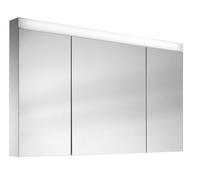 Schneider PATA LED Armoire de toilette, 3 portes 35/60/35cm, 1295x120x756mm, éclairage supérieur variable, 161.131.01.0201, 161.131.01.0201, Versione: CH standard/corpus bianco/3000K