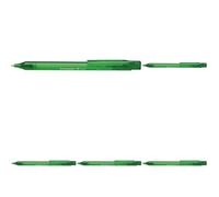 Schneider Penna a sfera Fave, meccanismo a pressione, M, verde, colore fusto: verde trasparente (Confezione da 5)