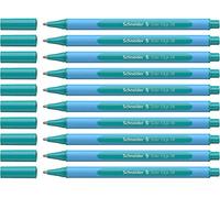 Schneider - Penna a sfera Slider Edge Pastell XB, tratto XB, confezione da 10 ocean