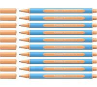 Schneider - Penna a sfera Slider Edge Pastell XB, tratto XB, confezione da 10 pesca