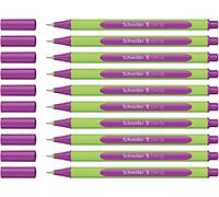 Schneider - Penna fineliner da Line Up, 0,4 mm, Electric Purple, confezione da 10 pezzi