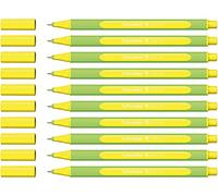 Schneider - Penna fineliner da Line Up, 0,4 mm, Neon Yellow, confezione da 10 pezzi