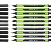 Schneider - Penna fineliner Line Up, 0,4 mm, Sapphire Black, Confezione da 10 pezzi