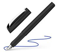Schneider, penna stilografica bianco perla Ceod Shiny, per mancini e destrorsi, con pennino M, inclusa cartuccia di inchiostro blu oltremare, colore: nero intenso