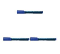 Schneider Pennarello Indelebile Maxx 133, ricaricabile, 1+4 mm Blau (Confezione da 3)