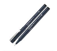 Schneider Pictus Acciaio Inox Permanente Fineliner Penna, 0.2 mm Larghezza Della Linea, Nero
