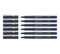 Schneider Pictus Fineliner (tratto 0,3 mm), confezione da 6 pezzi, blu
