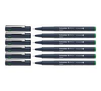 Schneider Pictus Fineliner (tratto 0,3 mm), confezione da 6 pezzi, verde
