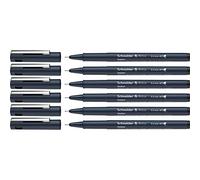 Schneider Pictus Fineliner (tratto 0,4 mm), confezione da 6 pezzi, nero