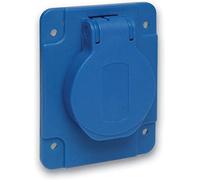 Schneider PKS61B Presa Inc.Schuko 65X85 Post.Blu, Bianco