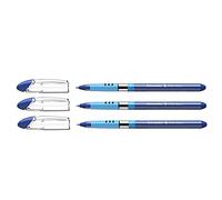 Schneider PTE Set di 3 penne a sfera Slider Basic fine blu
