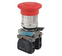 Schneider - Pulsante di arresto di emergenza elettrico, tipo di operatore: testa a fungo da 40 mm, dimensioni: 22 mm, azione: pus mantenuto