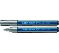 Schneider Confezione da 5 pennarelli pittura Maxx 270 PTE OGIVE 2 - 3 mm Argento