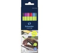 Schneider Schreibgeräte Penna roller Fineliner Line-Up 6er Etui, sortiert, 5+1
