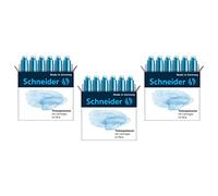 Schneider Cartucce d'inchiostro per penna stilografica Colori pastello Confezione da 6 Ice Blue