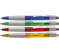 Schneider - Set di 3 penne a sfera LOOX PTE Media Blu Trasparente Assortiti