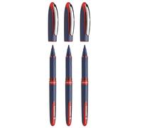Schneider - Set di 3 penne roller One Business Pte 06, colore: Rosso