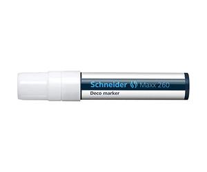 Schneider - Set di 5 pennarelli a gesso Maxx 260 PTE ampio 5 - 15 mm Bianco