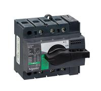Schneider Sezionatore 28902 Compatto INS63 - 3 Poli, 63A, Manopola, Nero