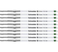 Schneider Slider 710 171004 - Set di 10 refill penna a sfera XB verde