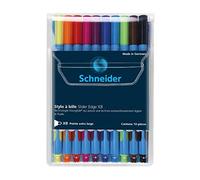 Schneider Slider Edge XB penna a sfera - nero, blu, arancione, rosa, viola, azzurro, verde chiaro, rosso, marrone e giallo - lot...