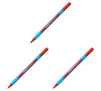 Schneider Slider Edge XB Sfera Penna, Rosso (Confezione da 3)