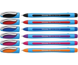 Schneider Slider Memo 150296 Ballpoint Pen Case XB Tip Pack of 6 multicoloured 6