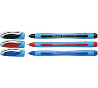 Schneider Slider Memo Ballpoint Pens - Black / Blue / Red (Wallet Of 3Pcs) white
