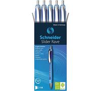 Schneider Slider Rave XB - Penna a sfera, confezione da 5, 132503