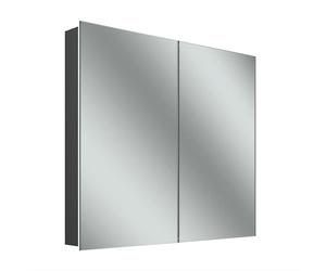 Schneider STYLE TW Armoire de toilette avec éclairage LED, 2 portes, prise à gauche, 61,5x71,5x12cm, 194.063.02.44, 194.063.02.44, Versione: Standard UE/corpo nero opaco