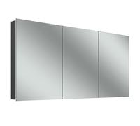 Schneider STYLE TW Armoire de toilette avec éclairage LED, 3 portes de même taille, 151,5x71,5x12cm, 194.151.01.44, 194.151.01.44, Versione: CH standard/corpo nero opaco
