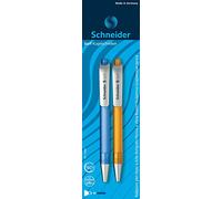 Schneider Surf - Penne a sfera, pennino M, 2 pz, inchiostro blu