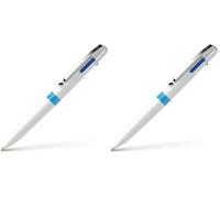 Schneider Take 4 Medio Punta Sfera Penna, Bianco (Confezione da 2)