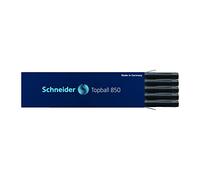 Schneider Topball 850 - Ricarica per penna roller, 0,5 mm, colore: nero, confezione da 10