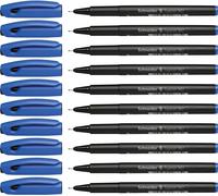 Schneider Topliner 967 Fineliner Pen - Blue (Pack of 10) 10er blue
