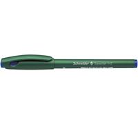 Schneider Topwriter 147 - Penna con punta in fibra, colore esterno: verde menta, confezione da 10 pezzi, colore: blu