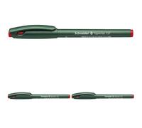 Schneider Topwriter 157 - Pennarello, 0,8 mm, rosso (Confezione da 3)